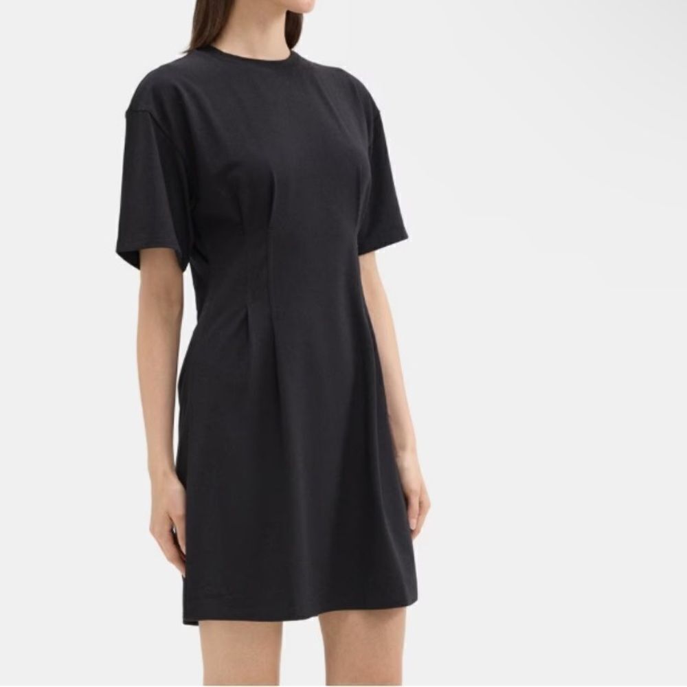 Corset Tee Dress in Stretch Modal Cotton - Picture 2 of 5
